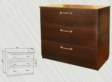 Комод для дитячої кімнати Альфа Біг ДСП (макет з висотою фасадів)