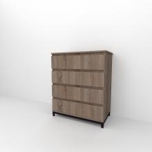 Комод FN Лофт КЛ - 100 (основа - фарбований чорний метал)