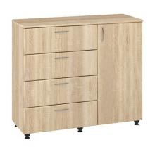 Комод Пехотин К - 4/1 МДФ (дуб сонома)