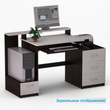 Стіл комп'ютерний з надбудовою Ніка Мікс - 50