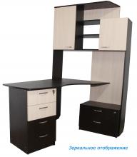 Комп'ютерний стіл з надбудовою і шафками Ніка Олімп Гермес