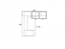 Стол компьютерный с ящиками Тиса Классик - 30