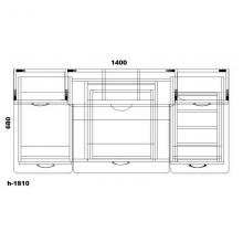 Комп'ютерний стіл з надбудовою і ящиками Тиса Універсал СУ - 13