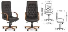 Кресло для руководителя Новый стиль Fidel lux extra
