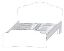 Ліжко Сокме Вероніка 140 з бильцем