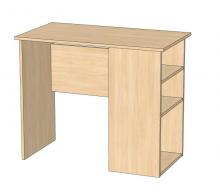 Письмовий стіл білого кольору Ніка Флеш - 43 (розміри)