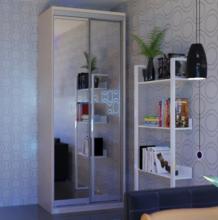 Маленька купейна шафа з дзеркалом Дом Фаворит Ф104 (шафа-купе в інтер'єрі)