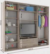 Шкаф купе под телевизор Дом Камелот К 26 (покупайте здесь)