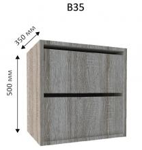 Белый встроенный шкаф купе Дом Виват ВН364 (ящичный блок В-35)