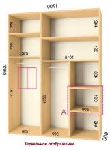 Шафа купе для хлопчика Фенікс Люкс 1700/60 (товщина ДСП корпуса - 16 мм)