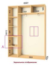 Шкаф купе Феникс Стандарт 1500/45 ширина 150 см