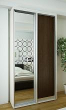 Шкаф купе недорого с фото Ника Эконом 20 (современная двухдверная модель)