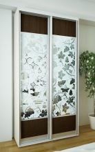 Шкаф купе недорого с фото Ника Эконом 20 (в светлых тонах)