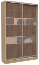 Шафа купе для маленької кімнати Ніка Лего 1210 - 1300 (фурнітура в комплекті)