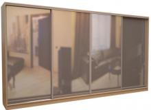 Шкаф купе в большую спальню Ника Лего 3210 - 3300 (раздвижная система ario)