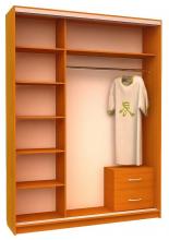 Шафа купе для дитячої кімнати хлопчика Ніка Solo 4 (з ящиками)