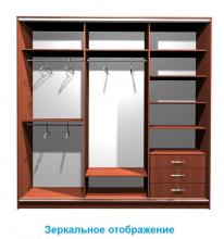 Шкаф - купе Ника Стандарт 3 (покупайте в интернет магазине Культ Мебели)