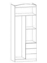 Шкаф Мебель-сервис система Дисней 2Д3Ш