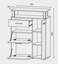 Тумба для взуття Еверест ТО - 2
