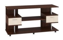Тумба під телевізор недорога Пєхотін Родео (горіх темний і дуб молочний)