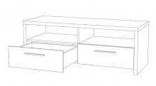 Тумба під ТВ з шухлядами FN - 61 (телескопічні направляючі)