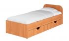 Ліжко Пехотин Соня - 1 з ящиками (вільха)