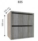 Шафа - купе Дом Віват В144 (шухлядний блок В-35)