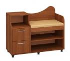 Тумба для взуття Пехотин Б - 2 (горіх лісовий і кава)