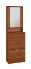 Тумба для взуття з дзеркалом Пехотин Т - 3 (горіх лісовий)